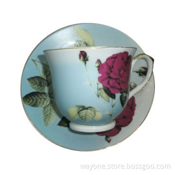 220cc Cup and Saucer, Used to Drink Coffee and Tea, Dishwasher and Microwave Safe